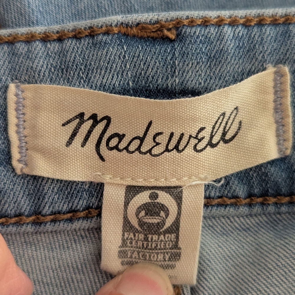 Madewell Midrise Stovepipe Stonewash Blue Denim Jeans Size 20W GUC - Picture 4 of 16